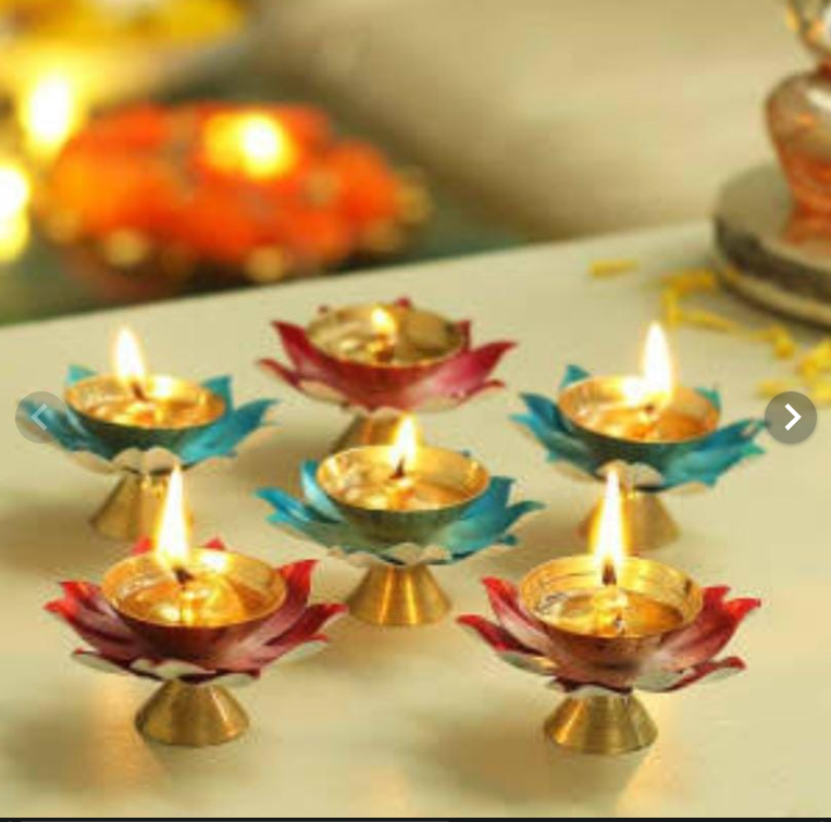 Small metal pink and blue dia